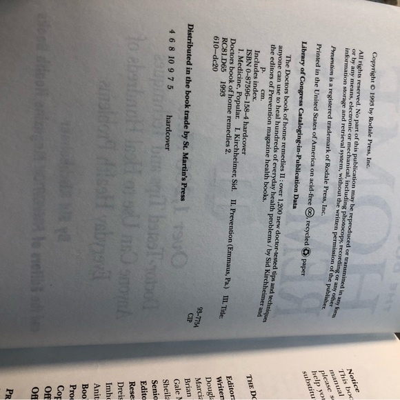 The Doctors Book of Home Remedies II Over 1,200 New Doctor-Tested Tips hardcover - Picture 11 of 16